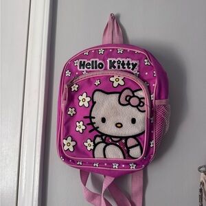 Vintage Hello Kitty Purple and White Floral Backpack